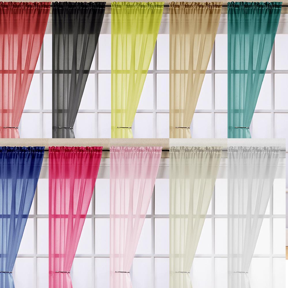 Voile Panels-Trent-Assorted Colours-Assorted Drops